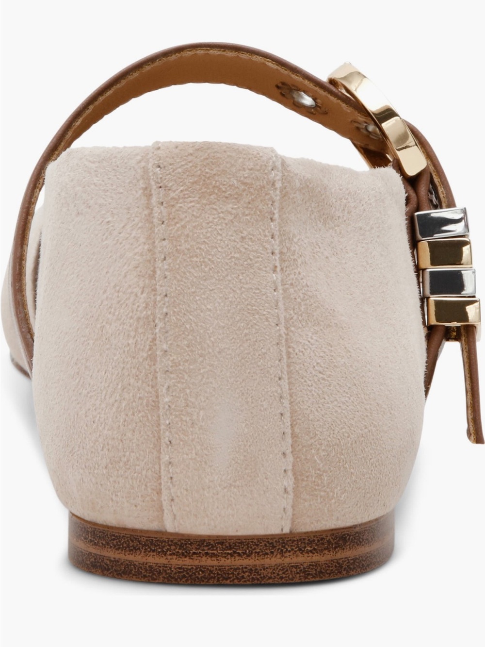 NEW Steve Madden Lucia Mary Jane Flat in Taupe Suede - Picture 7 of 12